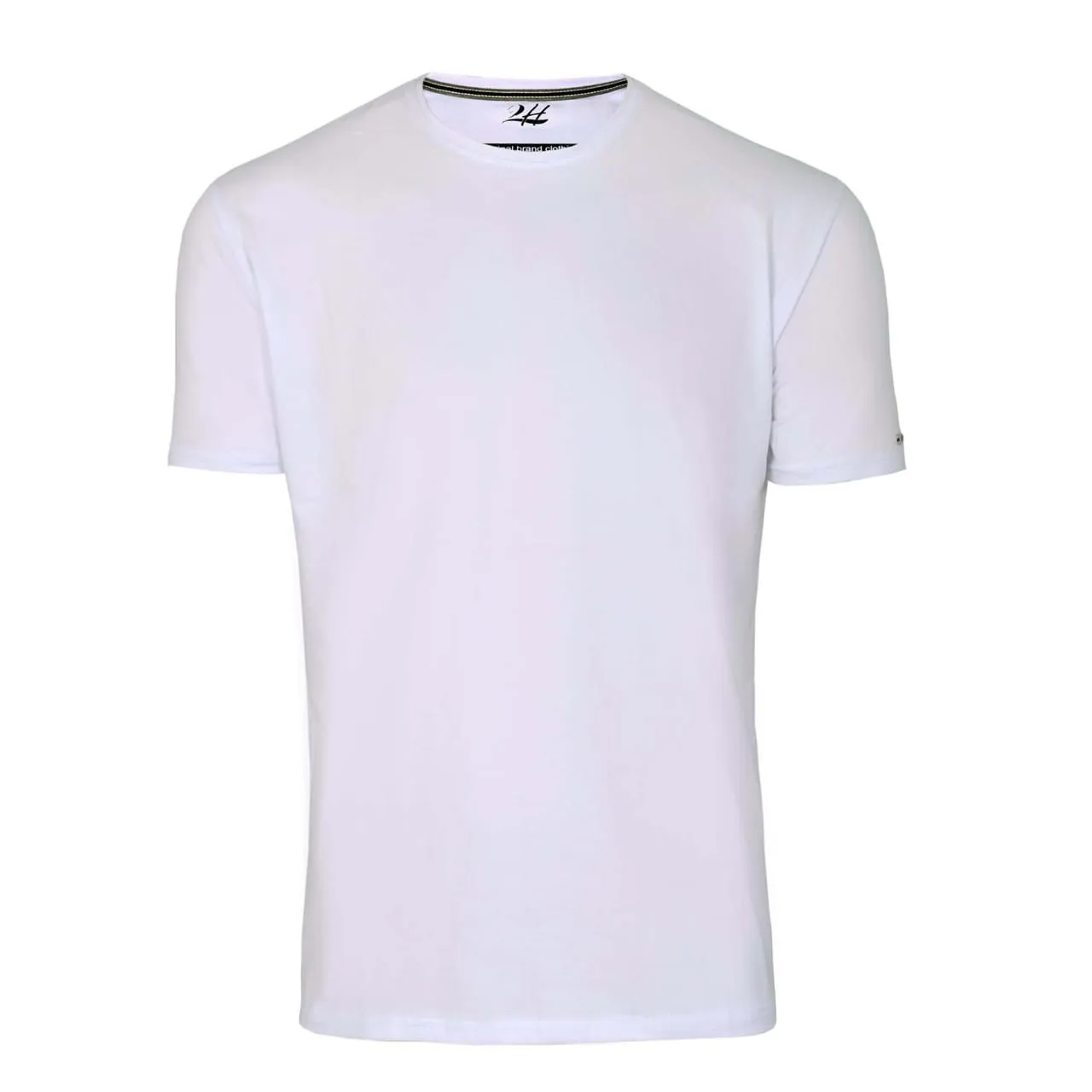 2H White Short Sleeve Basic T-shirt