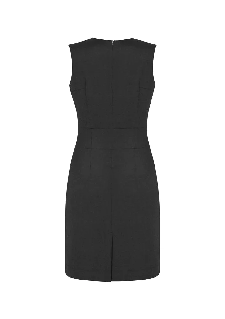 30121 - Biz Corporates - Womens Cool Stretch Sleeveless V-Neck Dress
