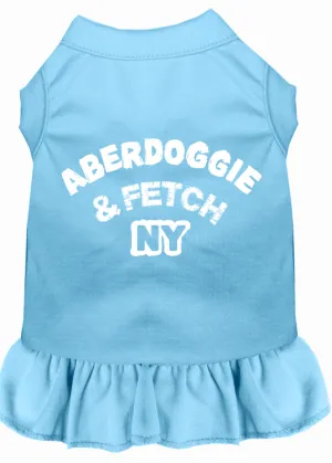Aberdoggie Ny Screen Print Dress Baby Blue Xxxl