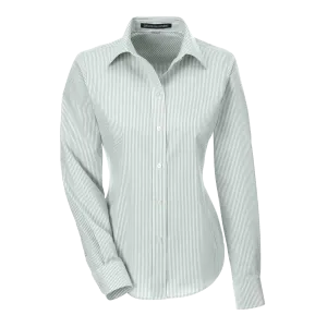 B1785W Ladies Crown Collection Banker Stripe Shirt