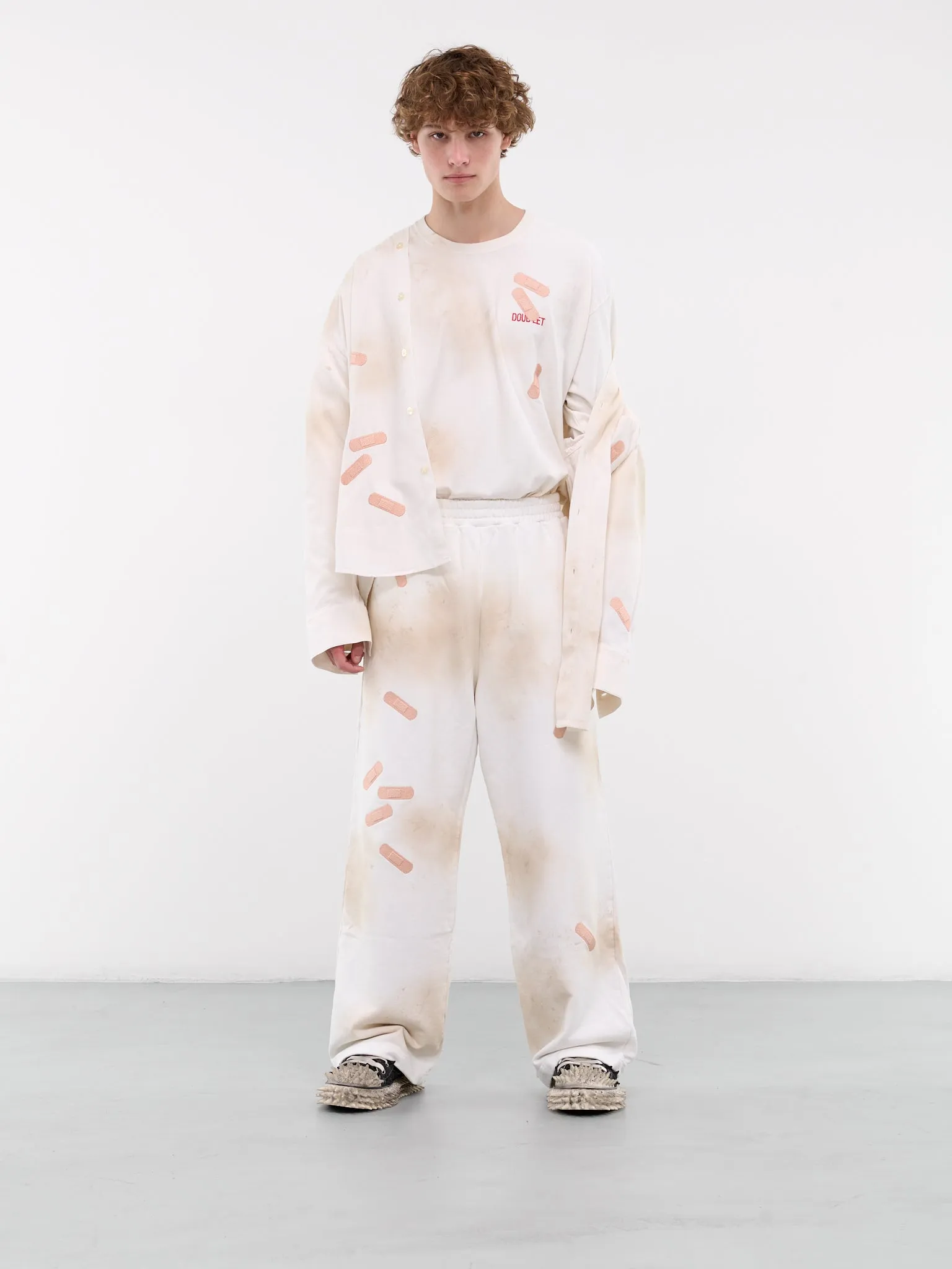 Bandage Sweatpants (34PT287-WHITE)