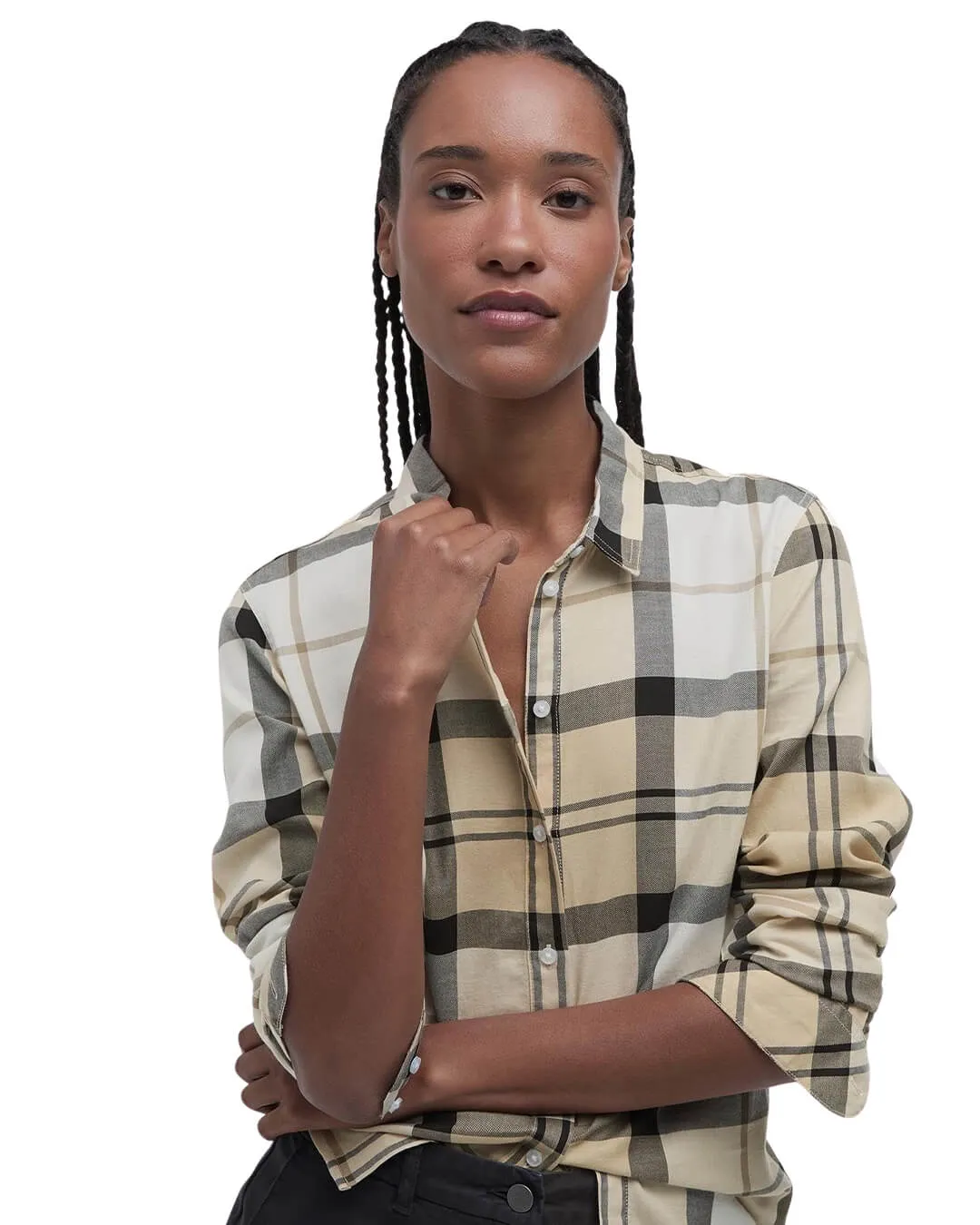 Barbour Bredon Safari Tartan Blouse - Shirts Beige