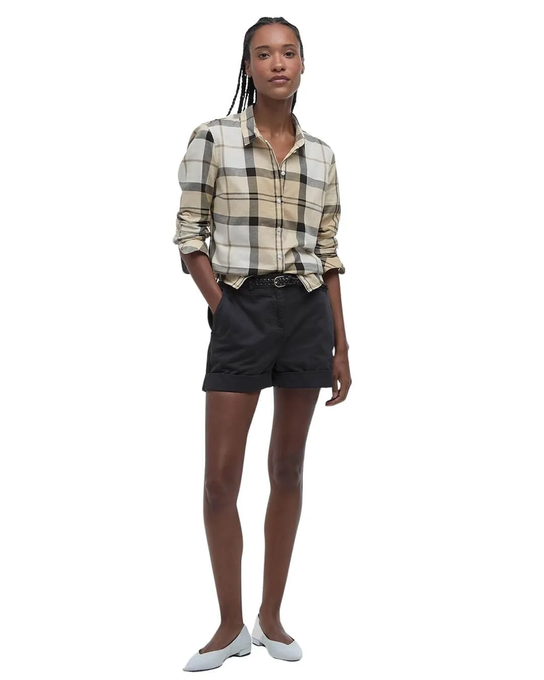 Barbour Bredon Safari Tartan Blouse - Shirts Beige