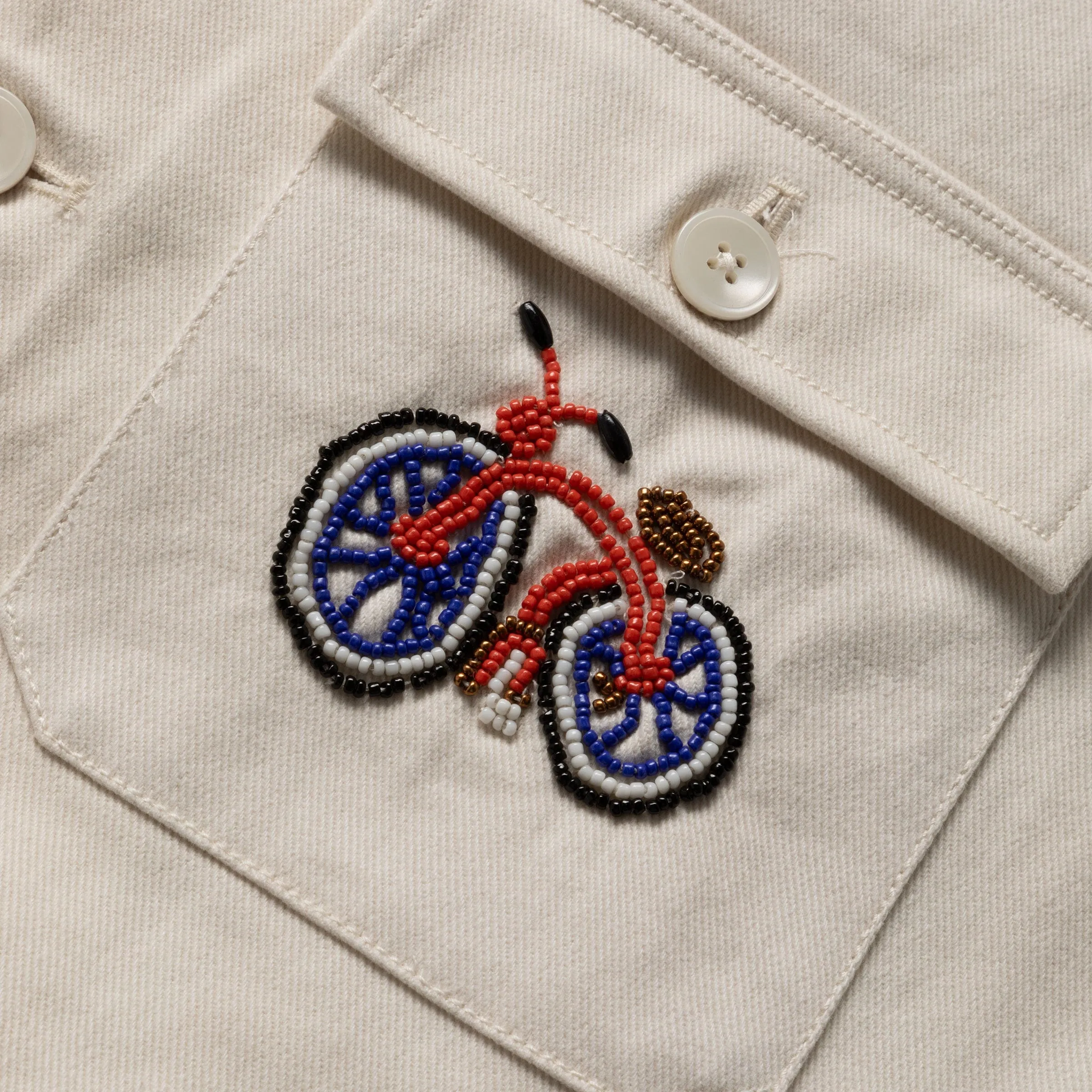 BEADED BICYCLE JACKET