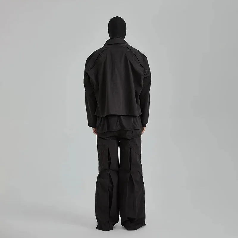 Black Modern Zip Jacket