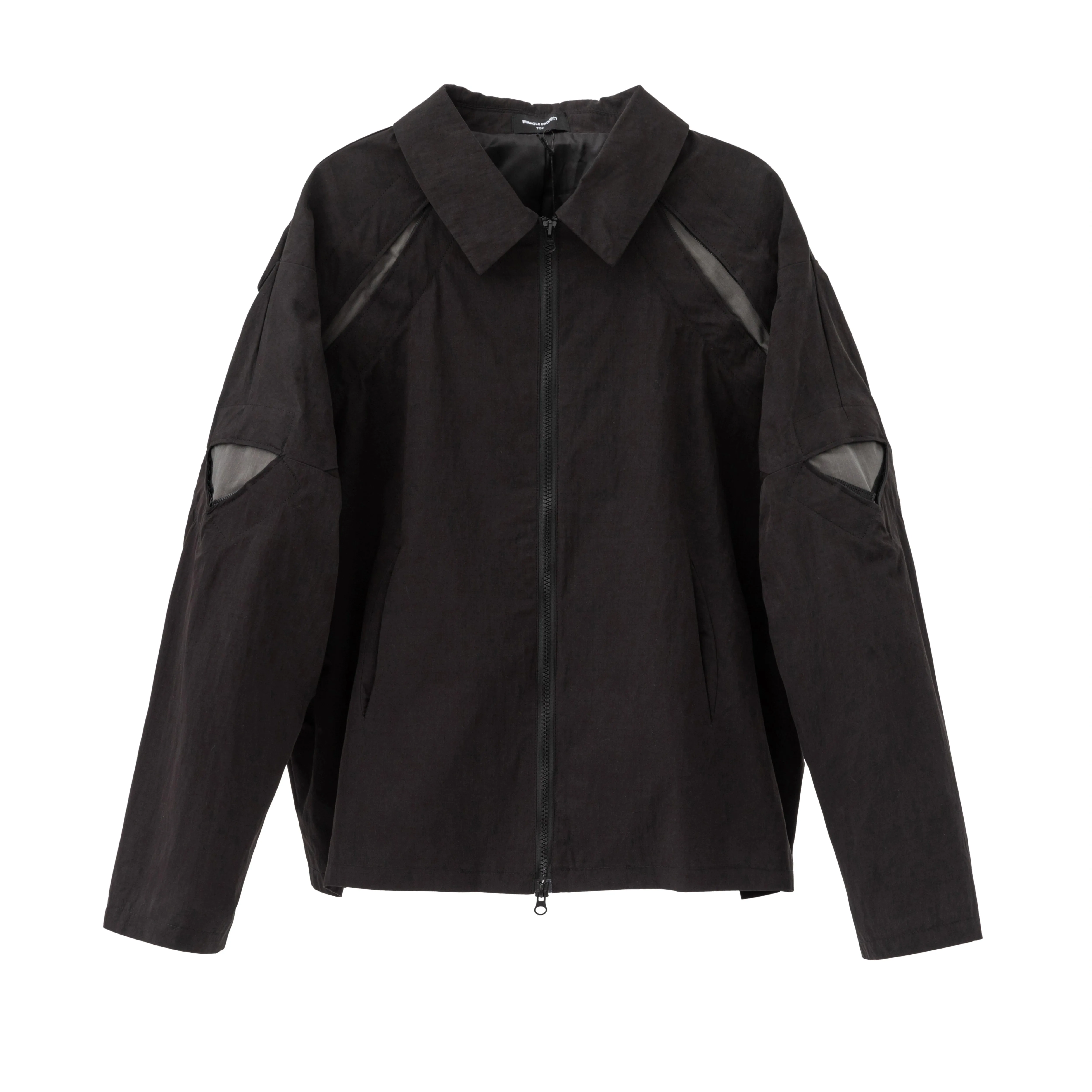 Black Modern Zip Jacket