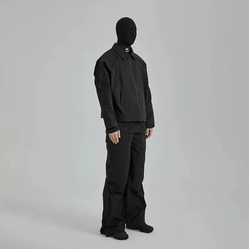 Black Modern Zip Jacket