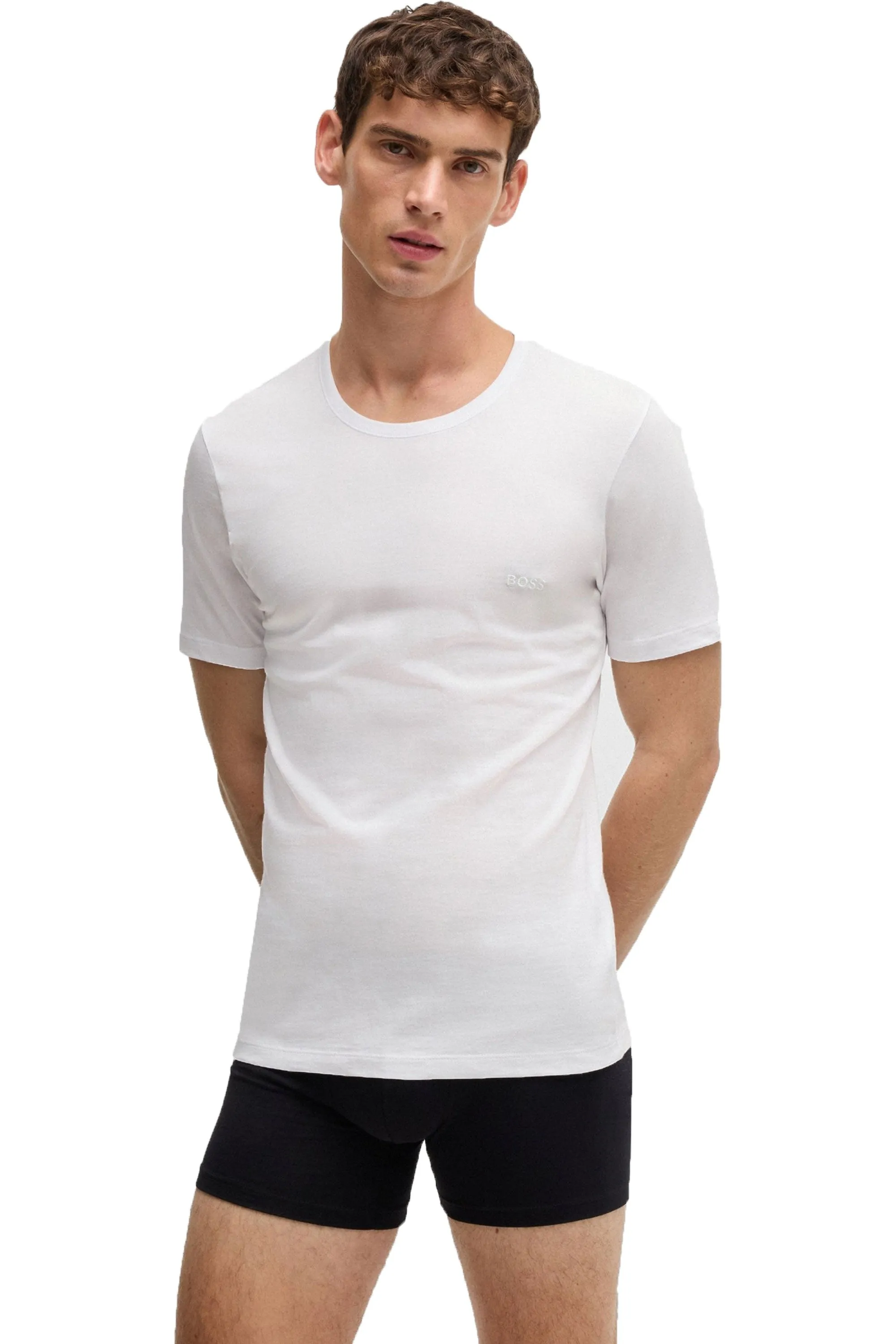 Boss T-shirt Rn 3 Pack Classic Grey/White/Navy