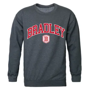 Bradley University Campus Crewneck Pullover Sweatshirt Sweater Heather Charcoal