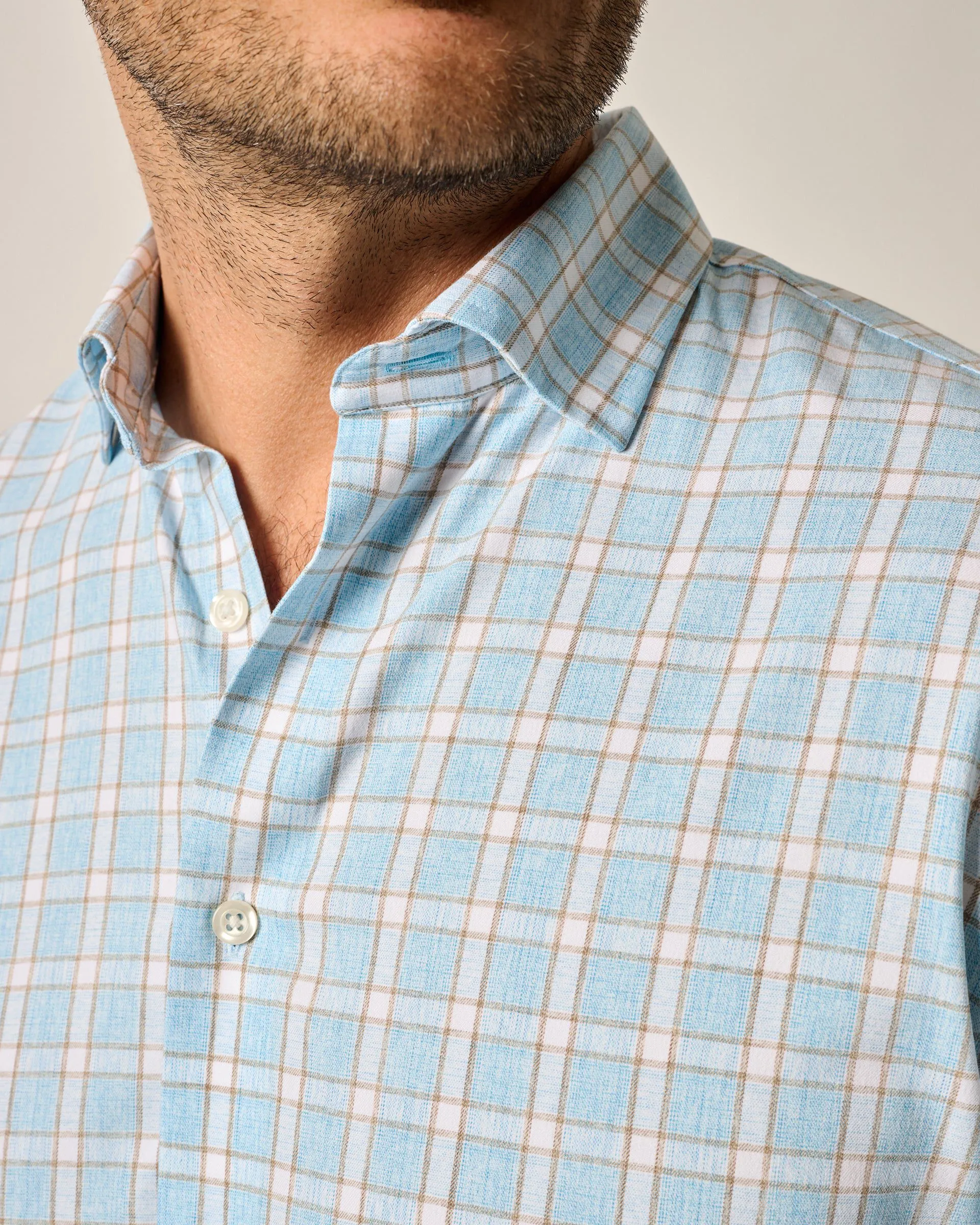 Burleigh Performance Button Up - Malibu