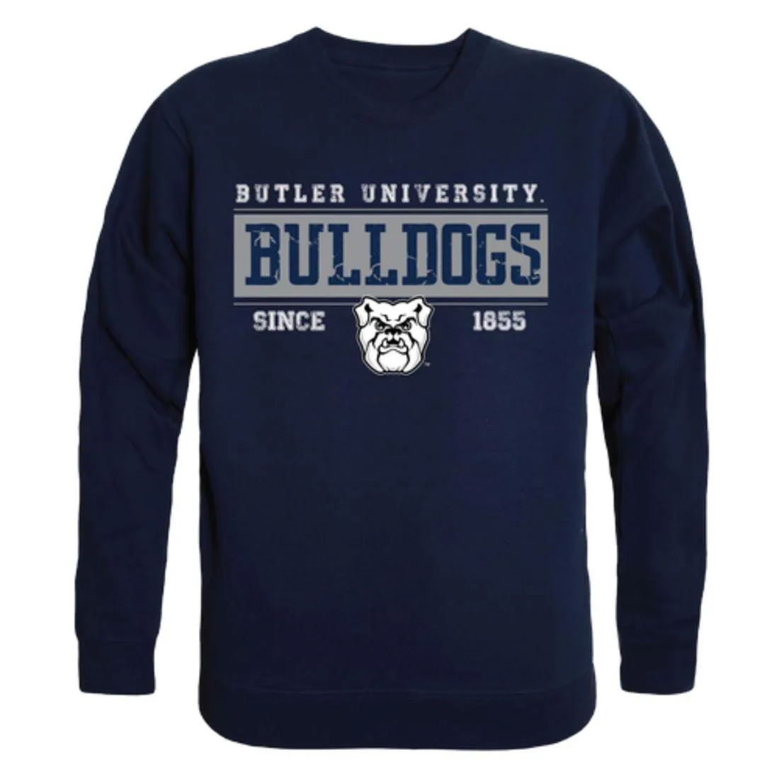 Butler University Bulldog Established Crewneck Pullover Sweatshirt Sweater Navy