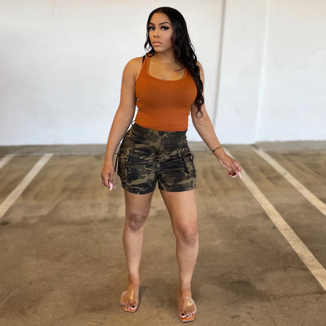 Camo Cargo Shorts