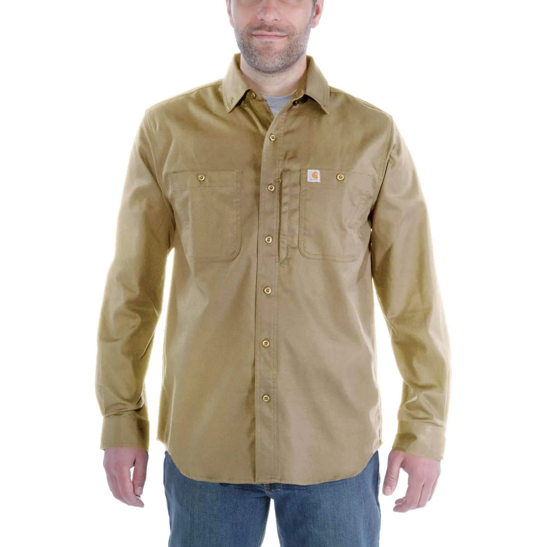 Carhartt Rugged Professional Relaxed Fit Canvas Long-Sleeve Work Shirt 102538