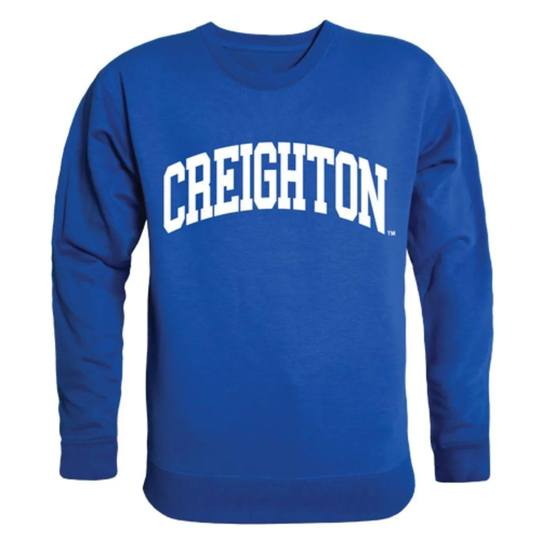 Creighton University Bluejays Arch Crewneck Pullover Sweatshirt Sweater Royal