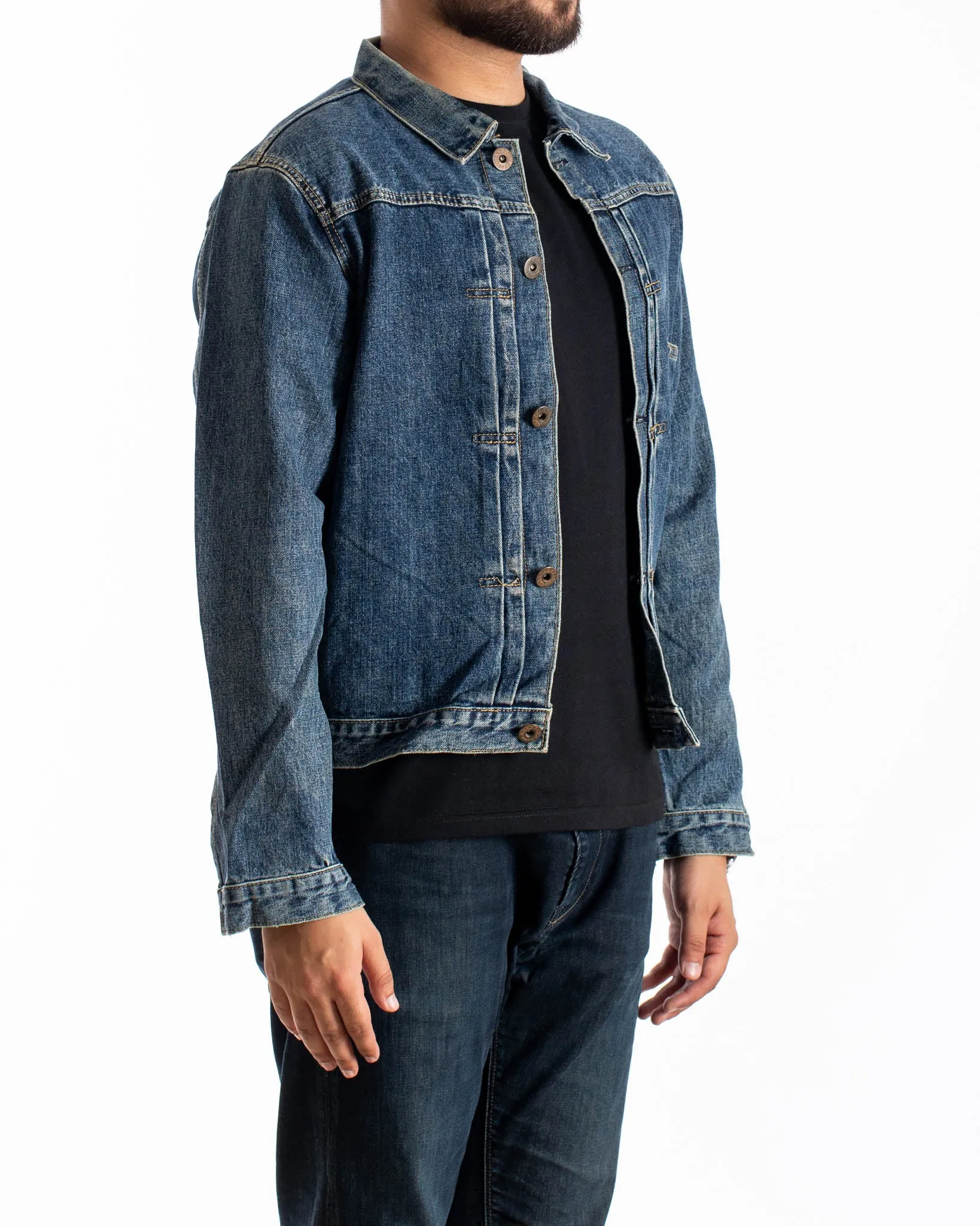 Digreen Type 1 Buckle Back Single Pocket Denim Jacket