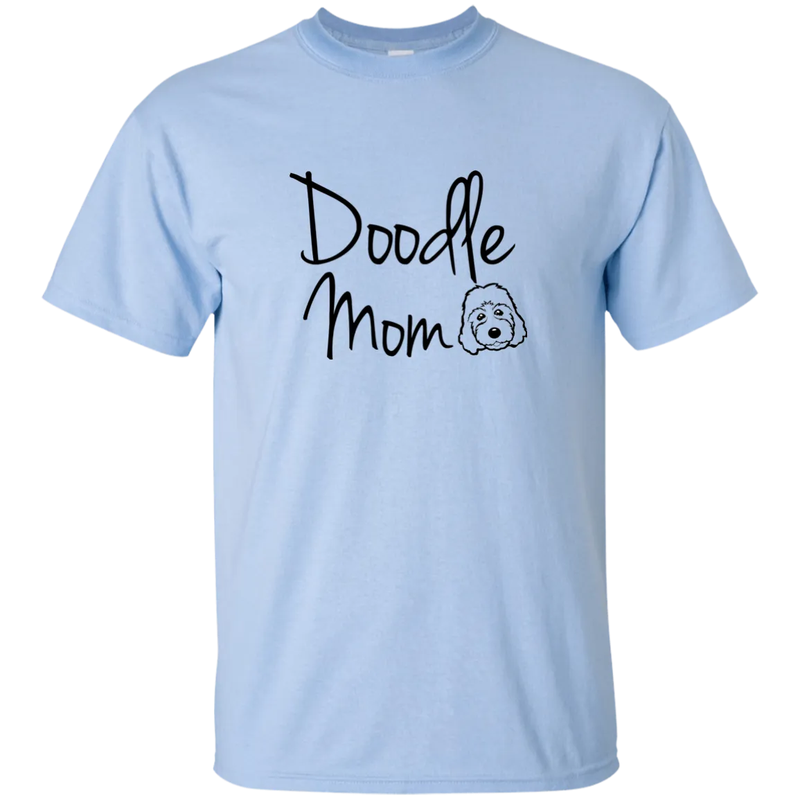Doodle Mom Doodle Face (Basic Tee) Goldendoodle, labradoodle