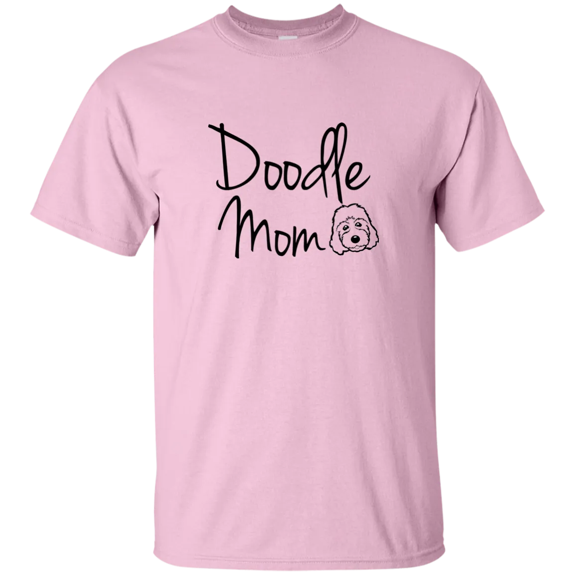 Doodle Mom Doodle Face (Basic Tee) Goldendoodle, labradoodle
