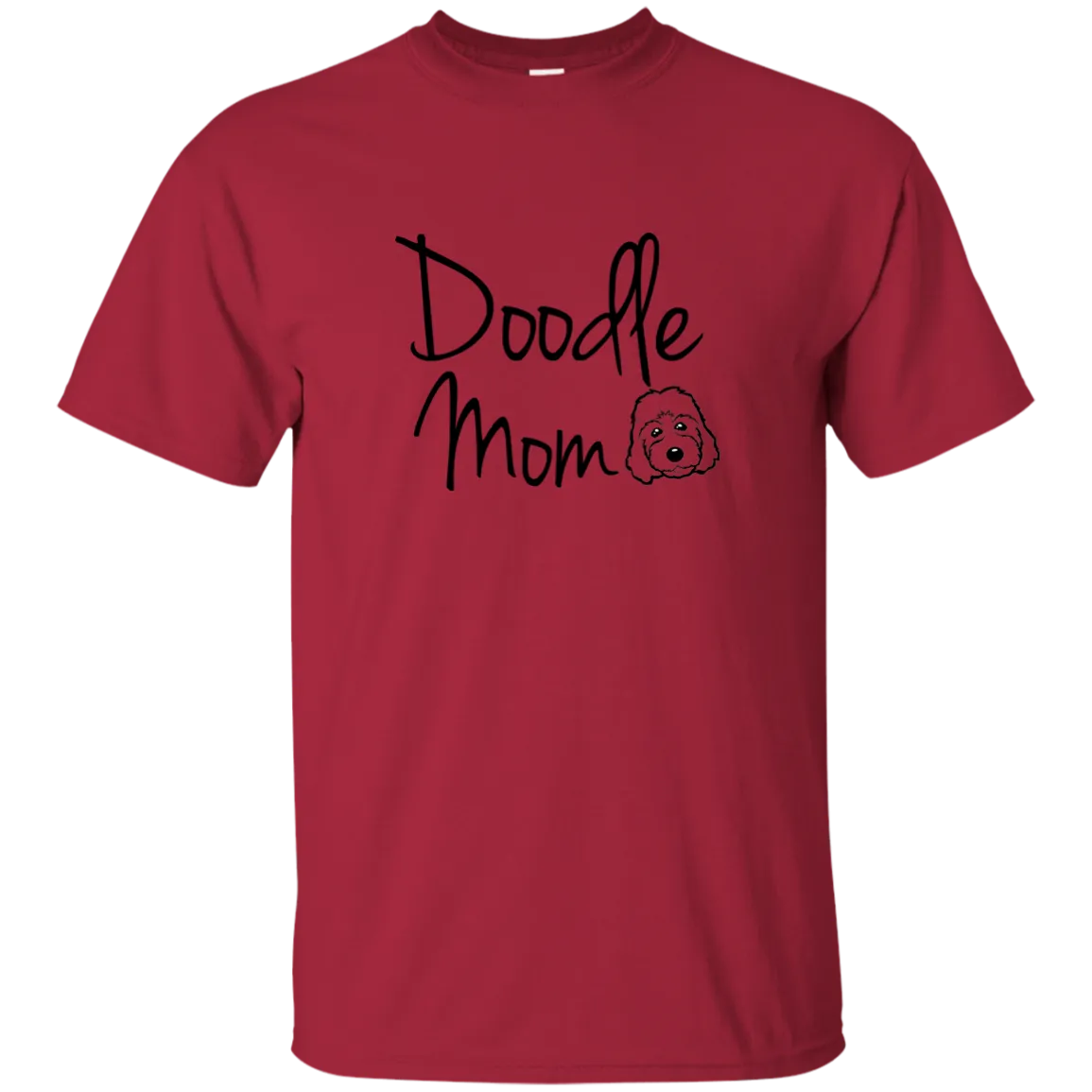Doodle Mom Doodle Face (Basic Tee) Goldendoodle, labradoodle