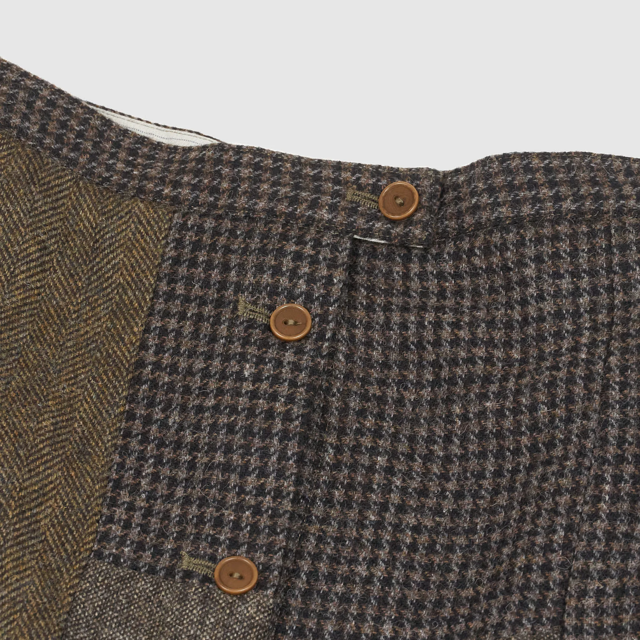 Double RL Ladies Patchwork Wool- Cotton Skirt