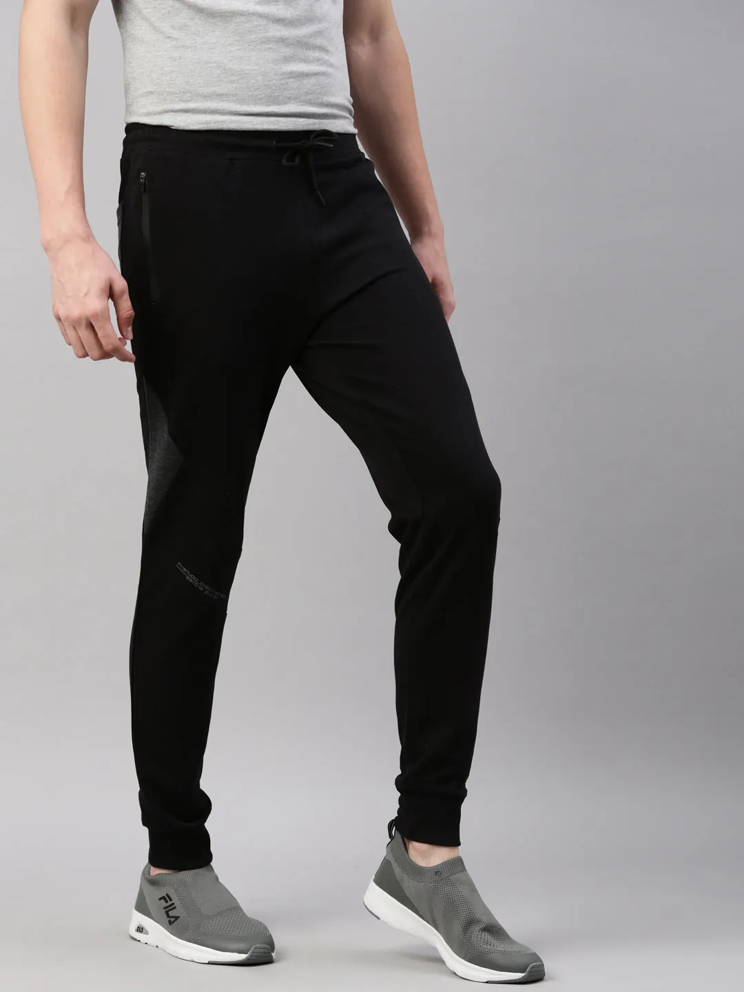 Fila Black Tellan Men's Cuffed Joggers