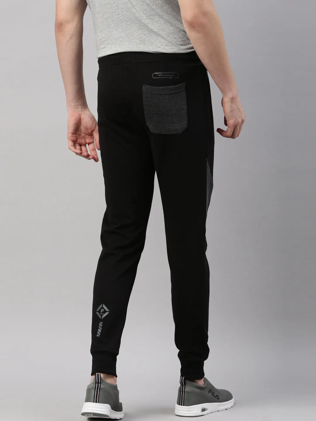 Fila Black Tellan Men's Cuffed Joggers