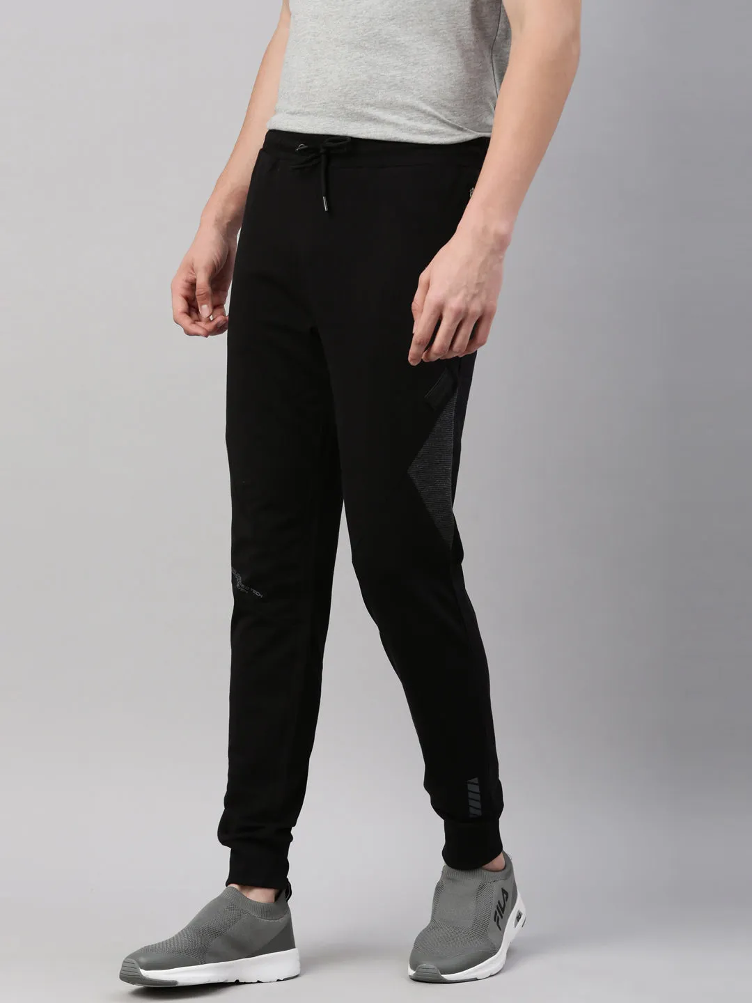 Fila Black Tellan Men's Cuffed Joggers