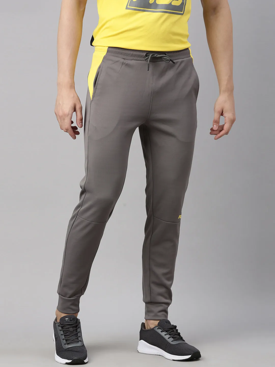 Fila White Arigo Men's Cuffed Joggers