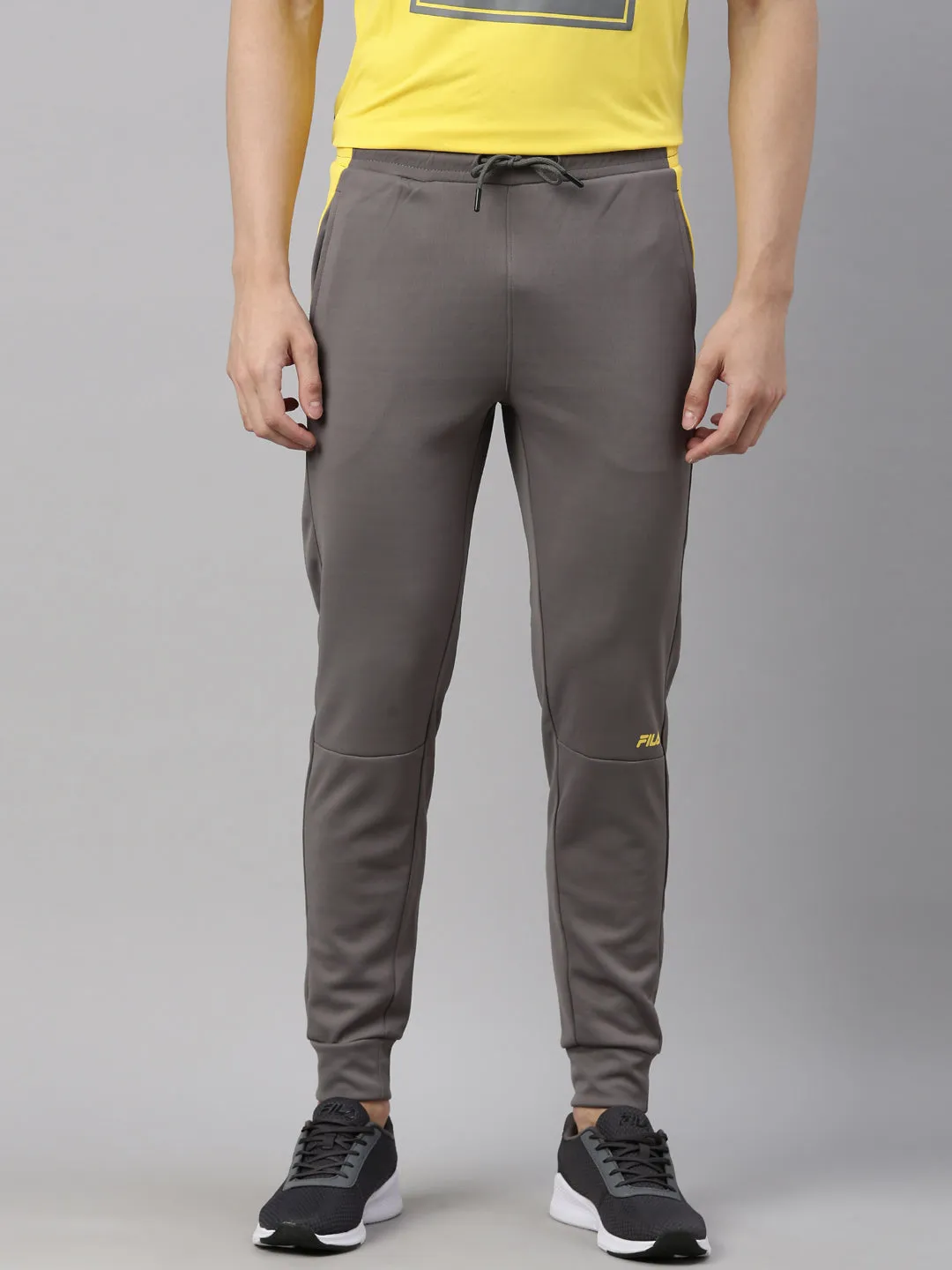 Fila White Arigo Men's Cuffed Joggers