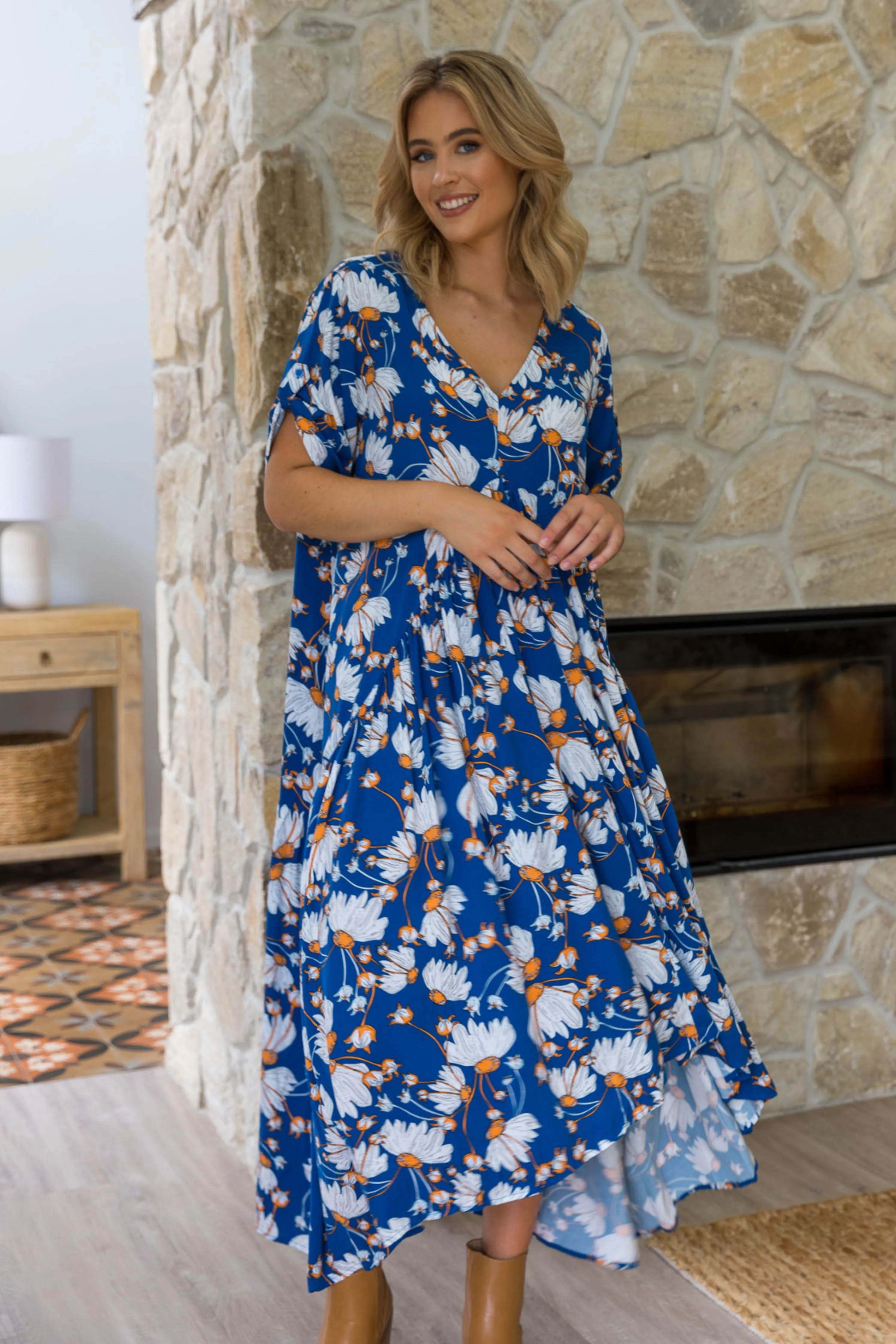 FINAL SALE Peak Maxi Dress in Florencia