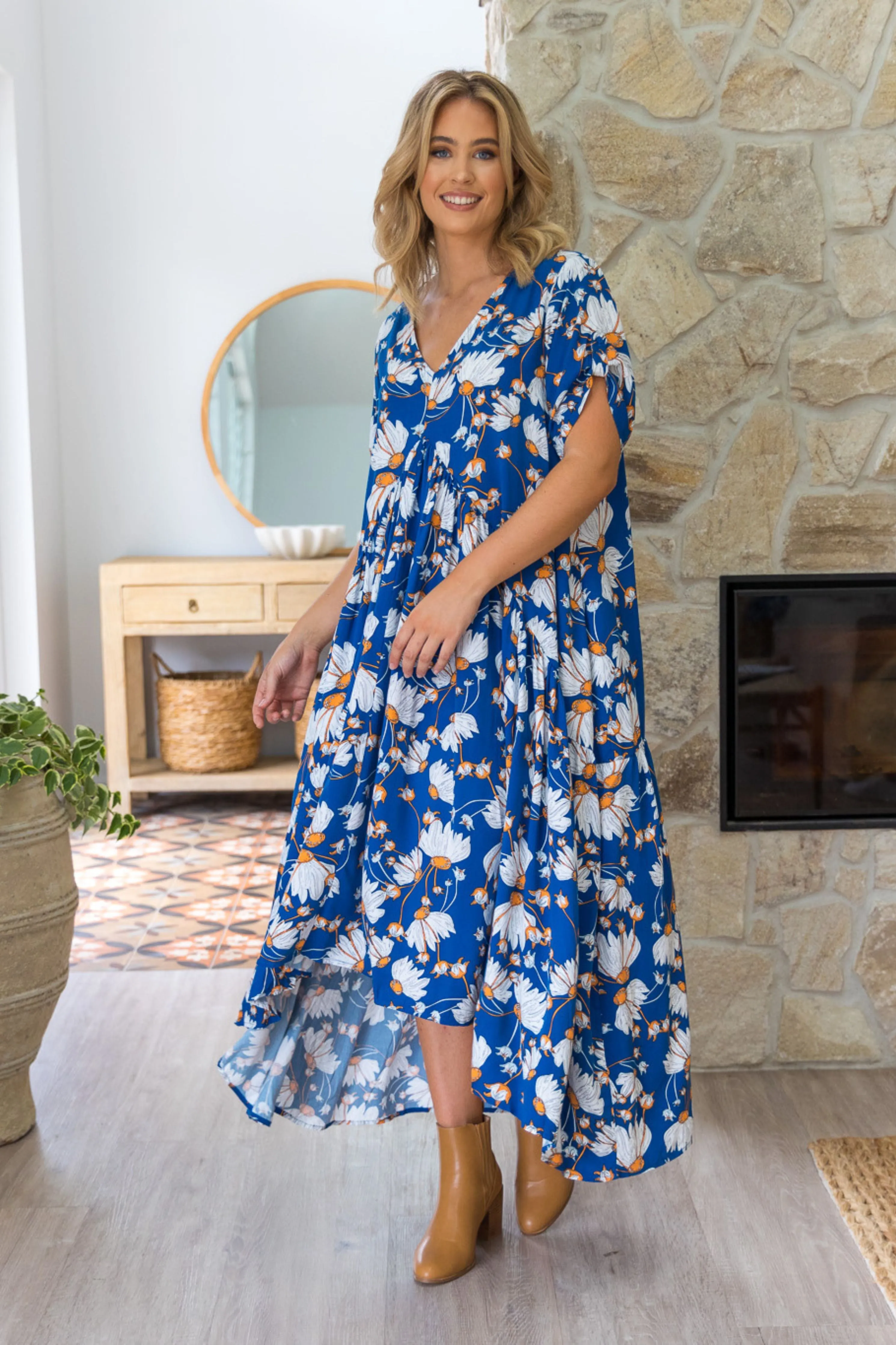 FINAL SALE Peak Maxi Dress in Florencia