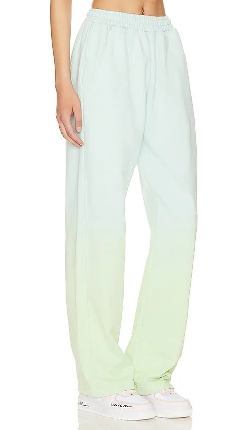 FIORUCCI Gradient Squiggle Logo Joggers in Mint