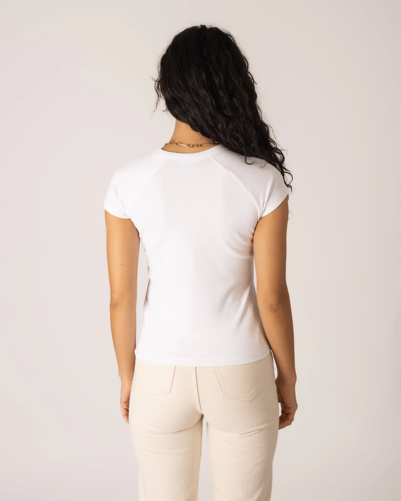 Friend Rib Tee Bright White