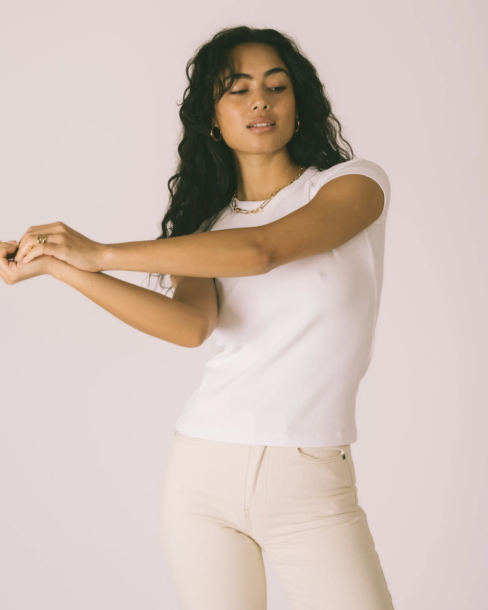 Friend Rib Tee Bright White