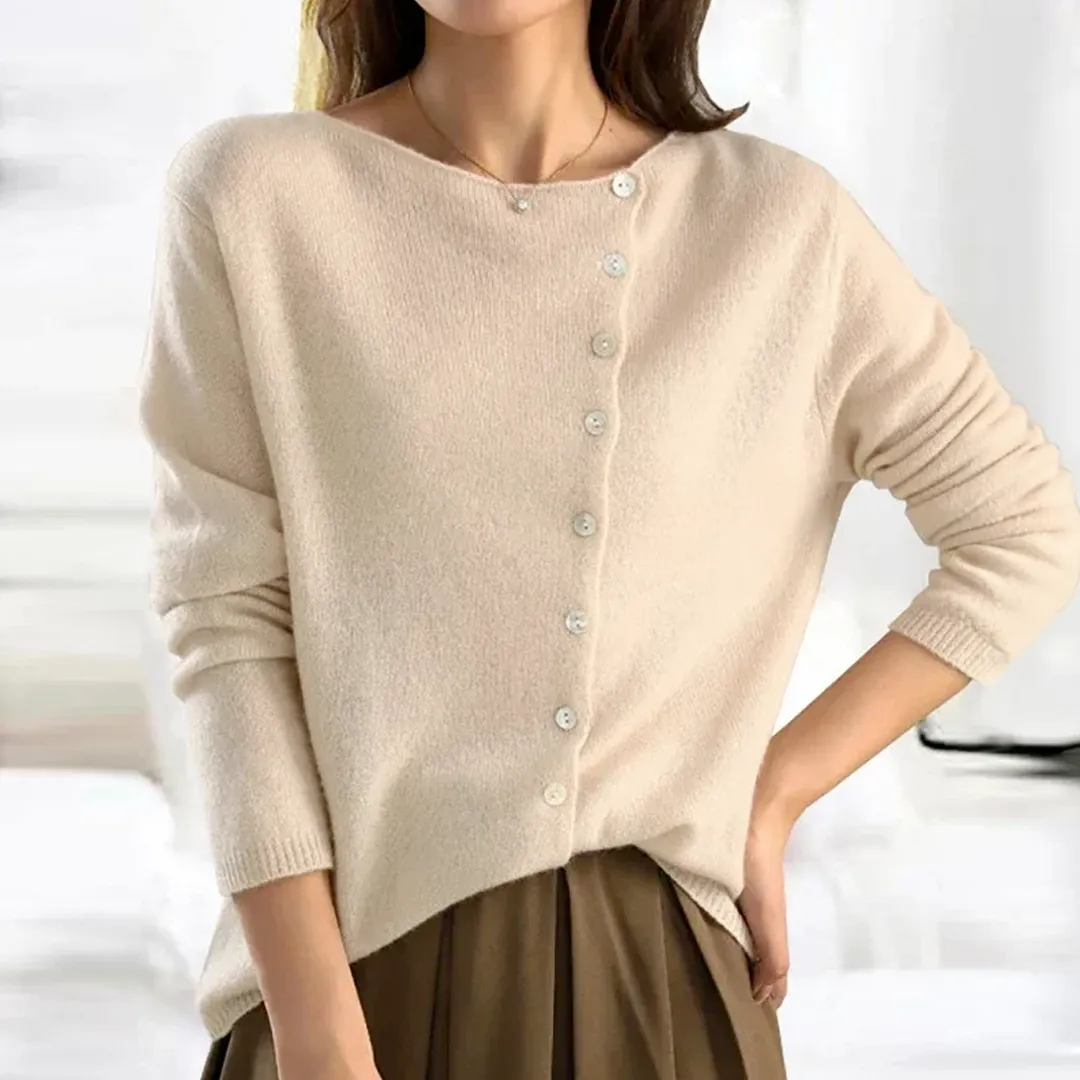 Heather | Sophisticated Button-Up Cardigan