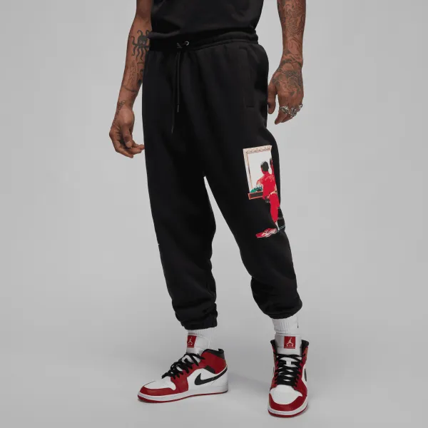 Jordan - Men - Flight Artist Sweatpant - Black/University Red