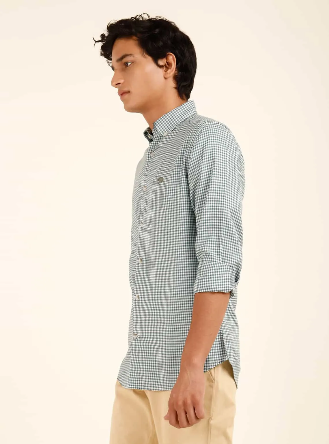 Mint Green Check Shirt