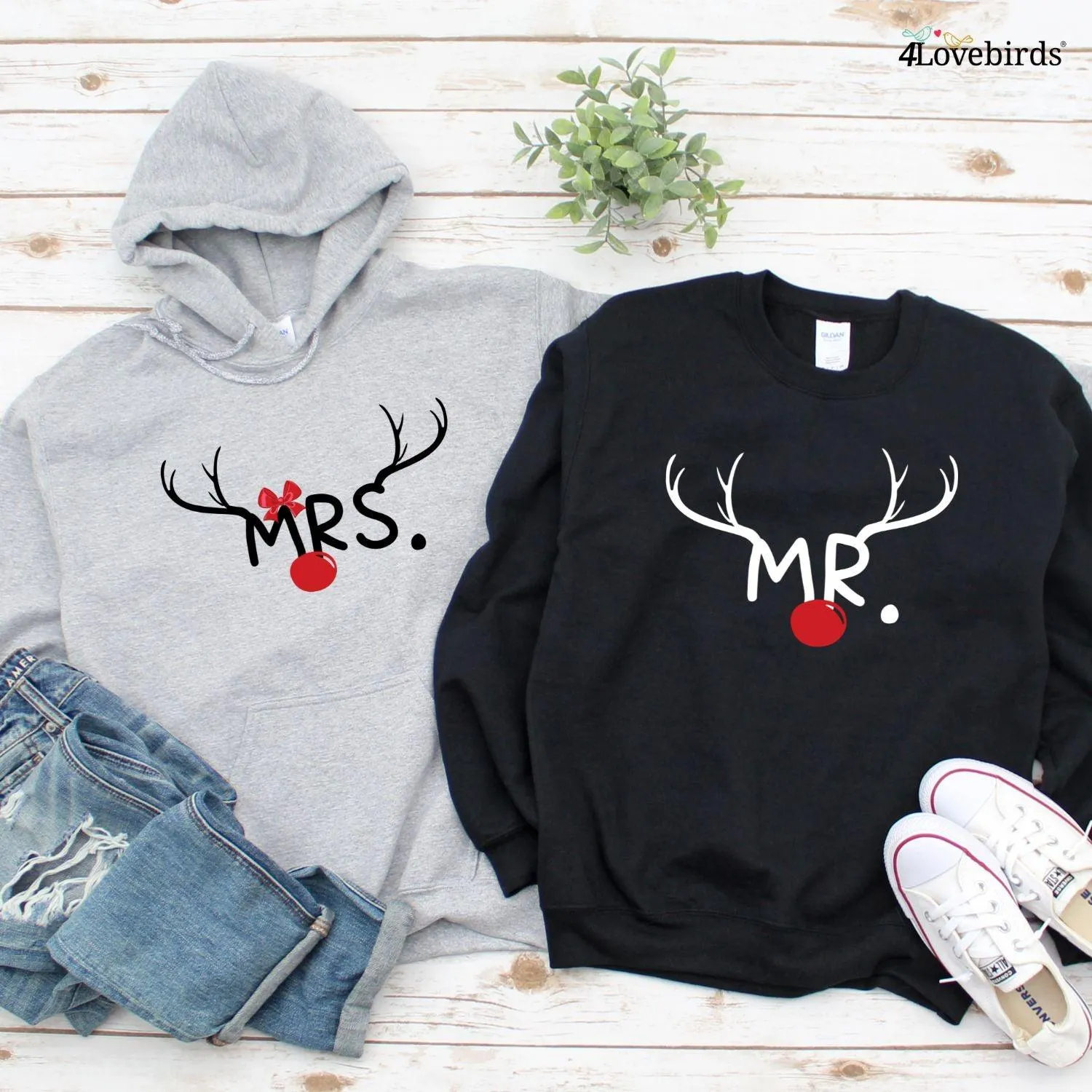 Mr & Mrs Christmas Matching Set - Enjoy Holiday Cheer Together
