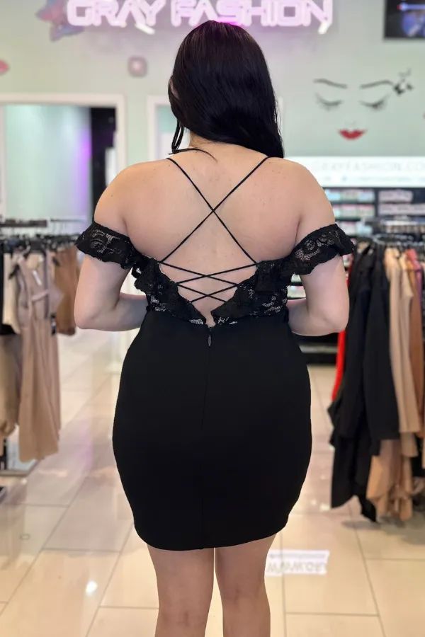 Off Shoulder Ruffle Sweet Heart Dress
