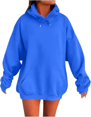 Oversized Hoodies for Women Casual Long Sleeve Sweatshirts Cute Y2K Hoodie Plus Size 2024 Trendy Tunic Pullover Tops