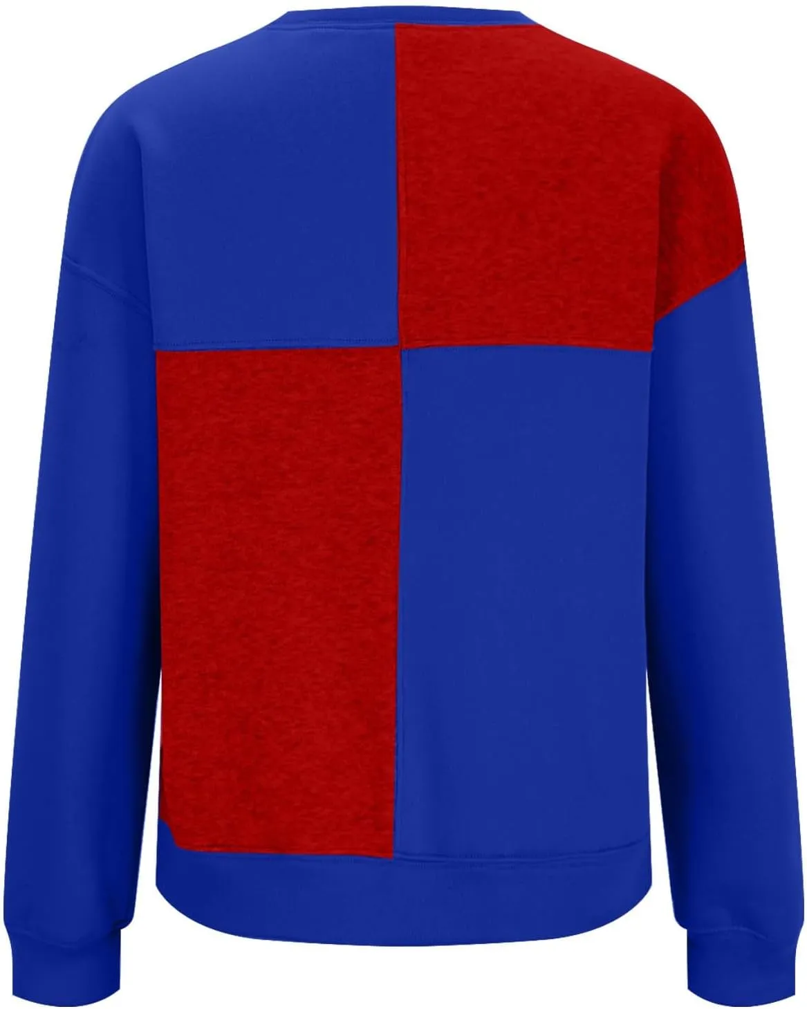 Oversized Sweatshirt For Women Cute Long Sleeve Creweck Color Block Pullover Tops Teen Girls Fall Fashion Outfits