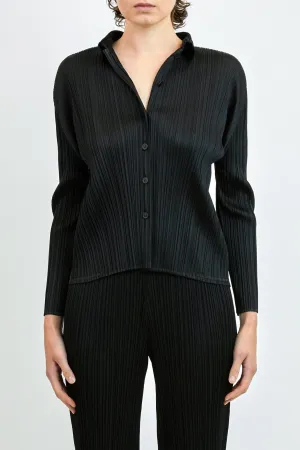 Pleats Please Issey Miyake Basics Shirts in Black