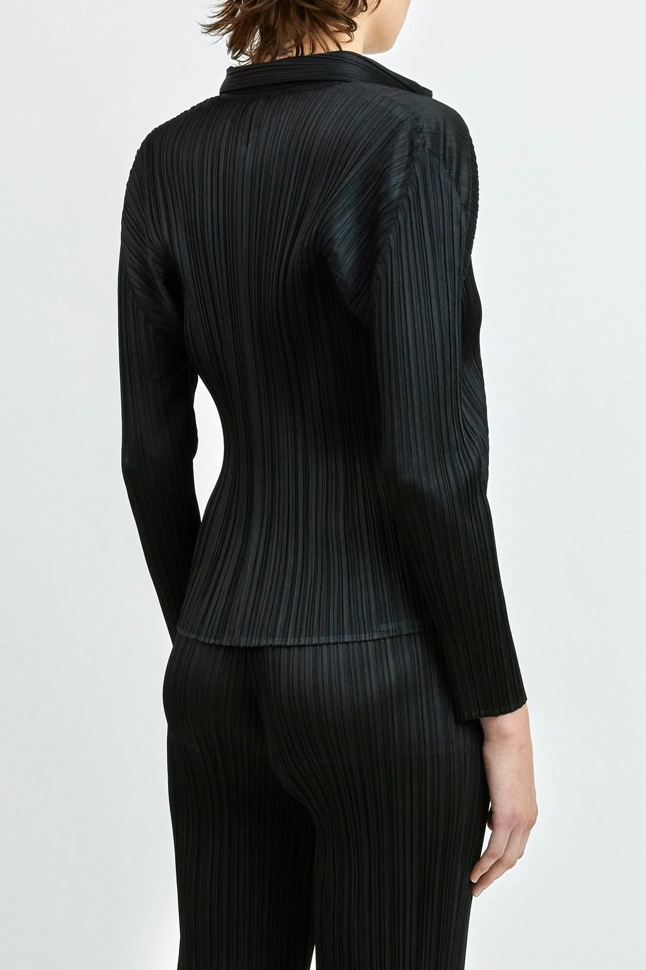 Pleats Please Issey Miyake Basics Shirts in Black