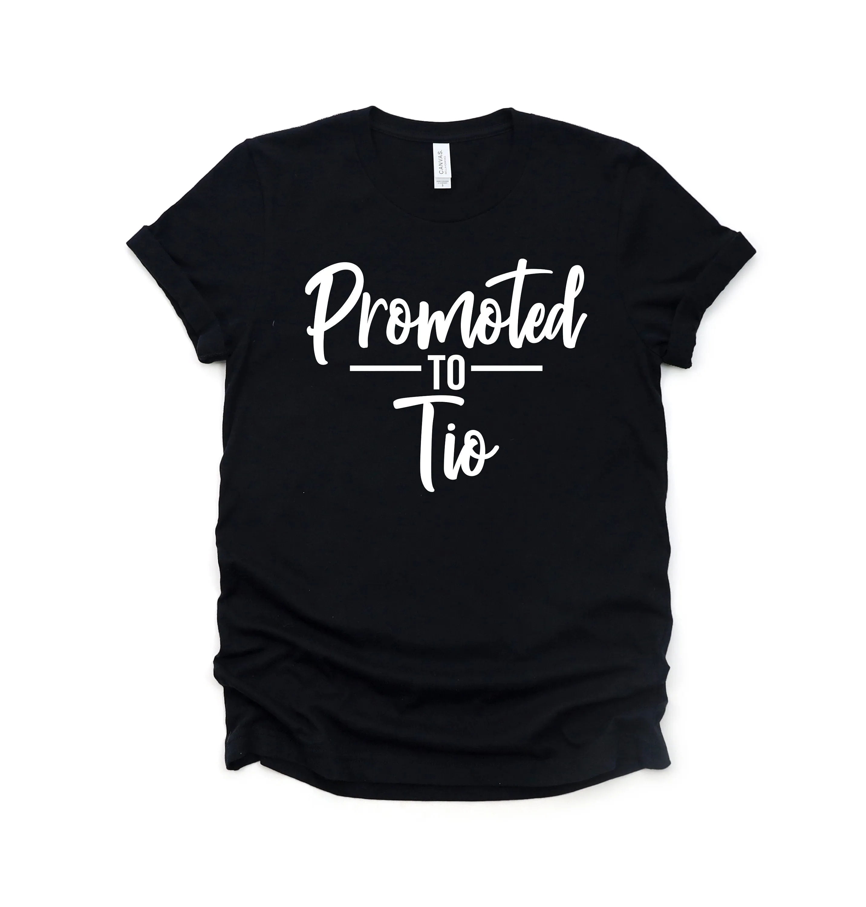 Promoted to Tio - Uncle - God Father - Established Date - Custom Family Shirts
