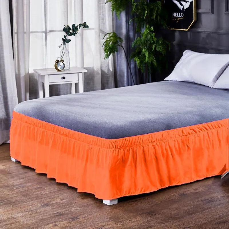 Pure Colored Bed Skirt - American Style