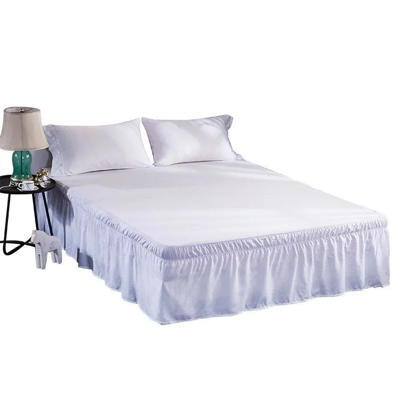 Pure Colored Bed Skirt - American Style