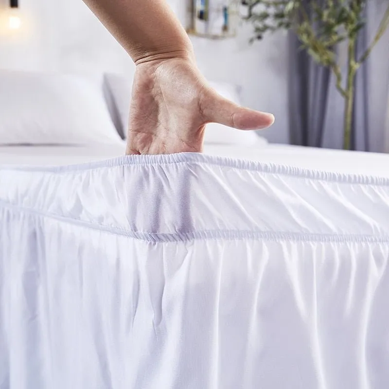 Pure Colored Bed Skirt - American Style