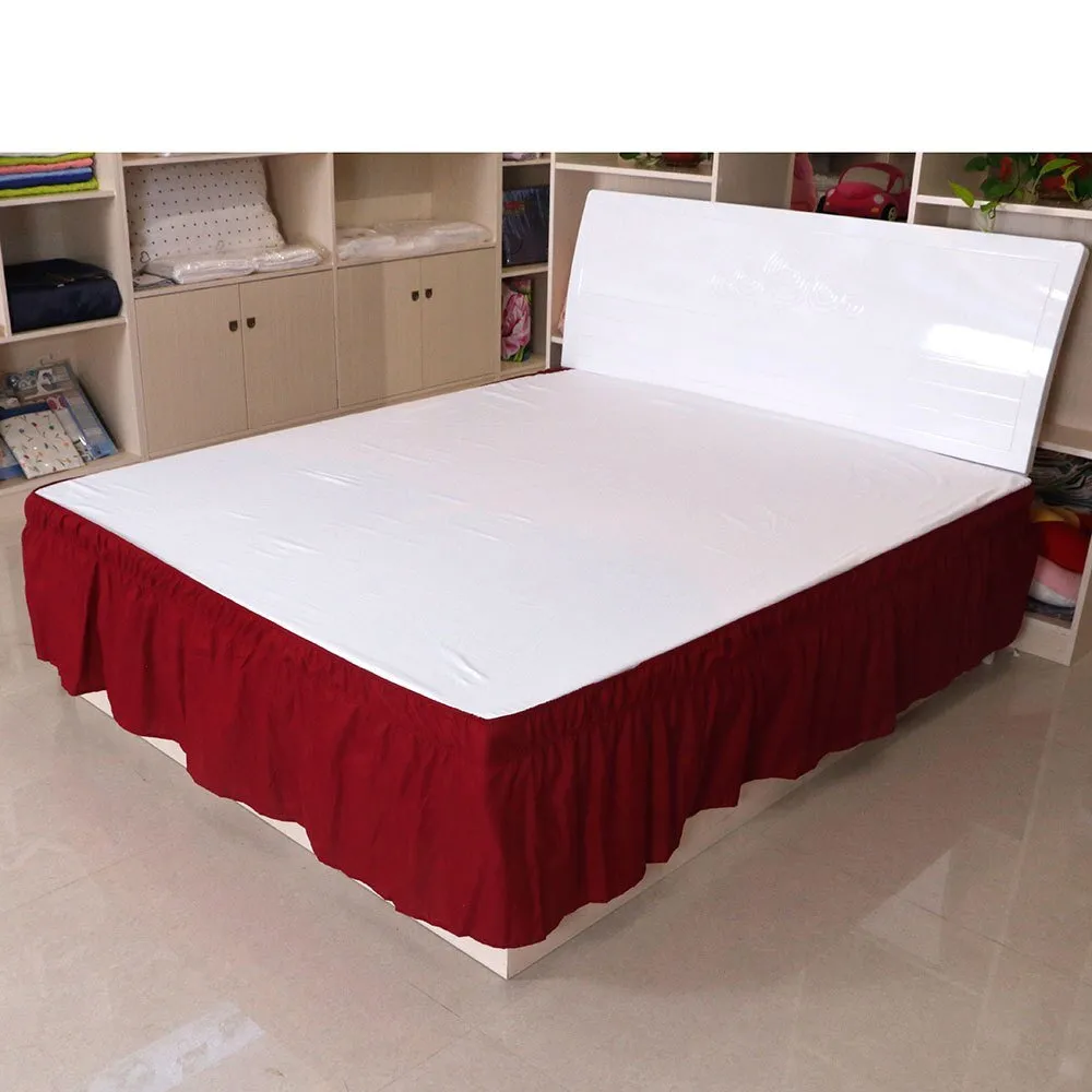 Pure Colored Bed Skirt - American Style