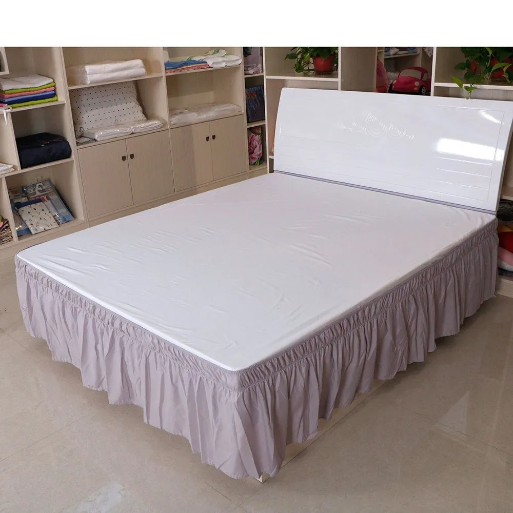 Pure Colored Bed Skirt - American Style