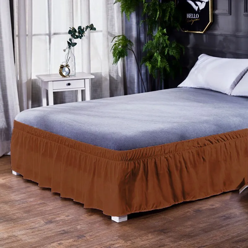 Pure Colored Bed Skirt - American Style