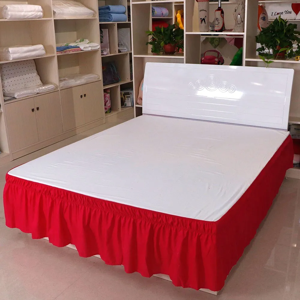Pure Colored Bed Skirt - American Style